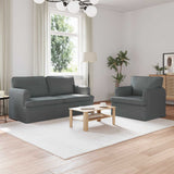 vidaXL Bank 2 pcs Lichtgrijs 144 x 80 x 85 cm Stof