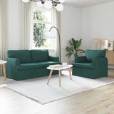 vidaXL Bank 2 pcs Lichtgrijs 144 x 80 x 85 cm Stof