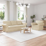 vidaXL Sofa 2 pcs Light Grey 155 x 82 x 80 cm Fabric
