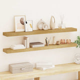 vidaXL Wandschappen 2 st 40x15x4 cm massief teakhout