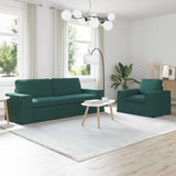 vidaXL Sofa 2 pcs Light grey 182 x 80 x 82 cm Fabric