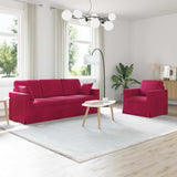vidaXL Bankstel 2 pcs Lichtgrijs 138 x 78 x 80 cm Fluweel