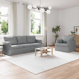 vidaXL Bank 2 pcs Lichtgrijs 144 x 80 x 85 cm Stof