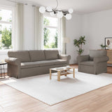 vidaXL Sofa 2 pcs Light Grey 155 x 82 x 80 cm Fabric