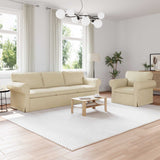 vidaXL Sofa 2 pcs Light Grey 155 x 82 x 80 cm Fabric