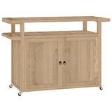vidaXL Keukentrolley 120x50x90 cm massief teakhout