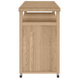 vidaXL Keukentrolley 120x50x90 cm massief teakhout