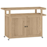 vidaXL Keukentrolley 120x50x90 cm massief teakhout