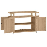vidaXL Keukentrolley 120x50x90 cm massief teakhout