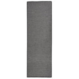 vidaXL Buitenkleed platgeweven 80x250 cm grijs