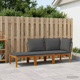 vidaXL 6 pcs Massief acaciahout & touw Naturel