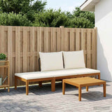 vidaXL 6 pcs Massief acaciahout & touw Naturel