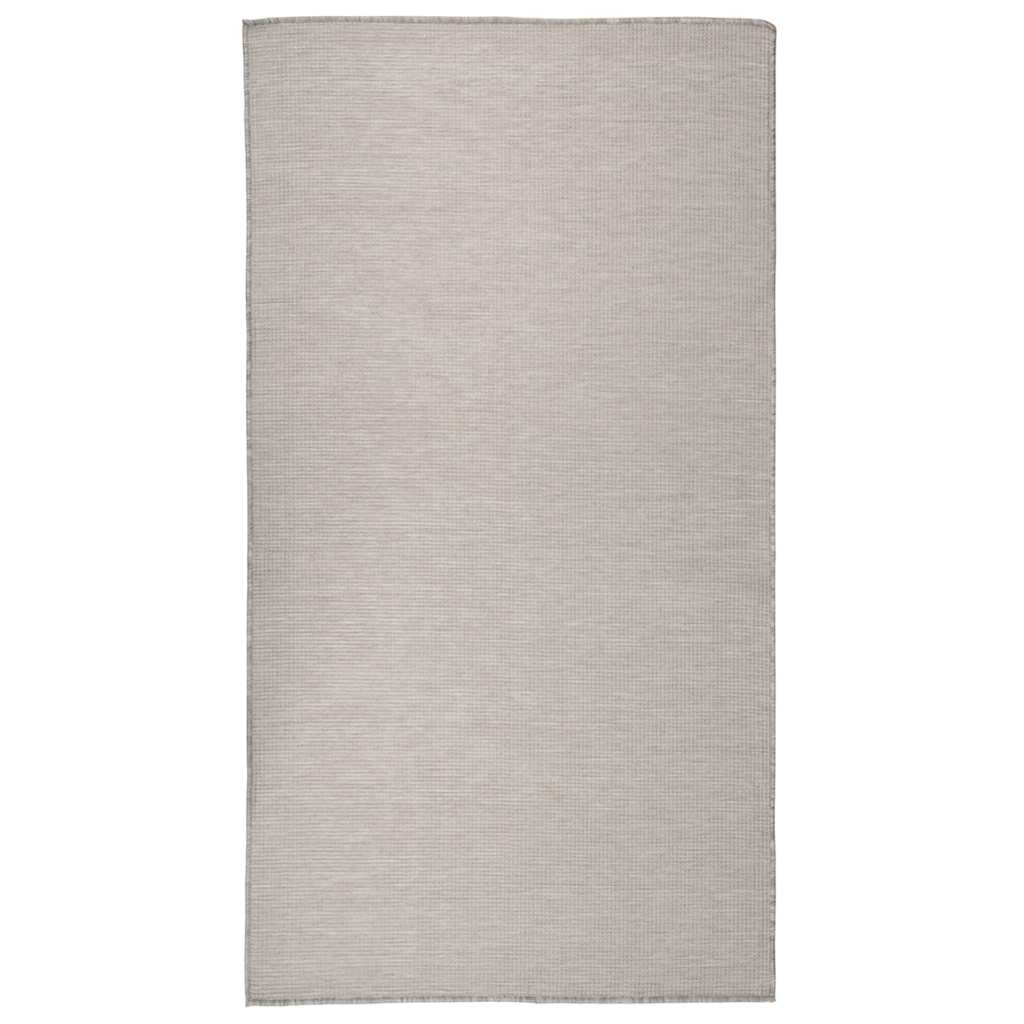 vidaXL Buitenkleed platgeweven 80x250 cm grijs
