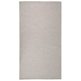 vidaXL Buitenkleed platgeweven 80x250 cm grijs