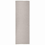 vidaXL Buitenkleed platgeweven 80x250 cm grijs