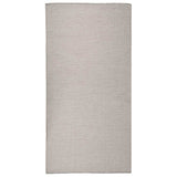 vidaXL Buitenkleed platgeweven 80x250 cm grijs