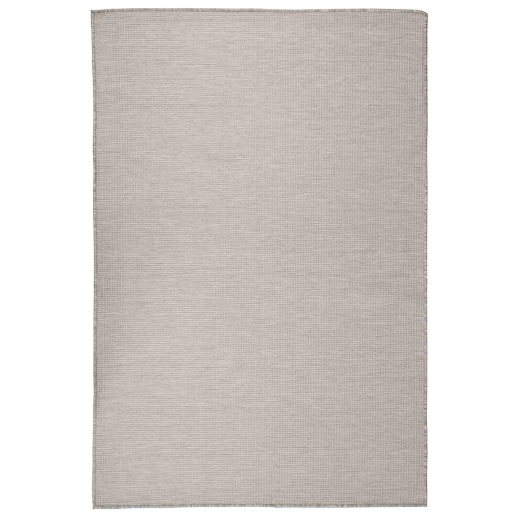 vidaXL Buitenkleed platgeweven 80x250 cm grijs
