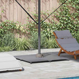 vidaXL Parasol Base Dark Grey Wood Look 100 x 100 x 4 cm Steel