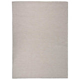 vidaXL Buitenkleed platgeweven 80x250 cm grijs