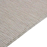 vidaXL Buitenkleed platgeweven 80x250 cm grijs