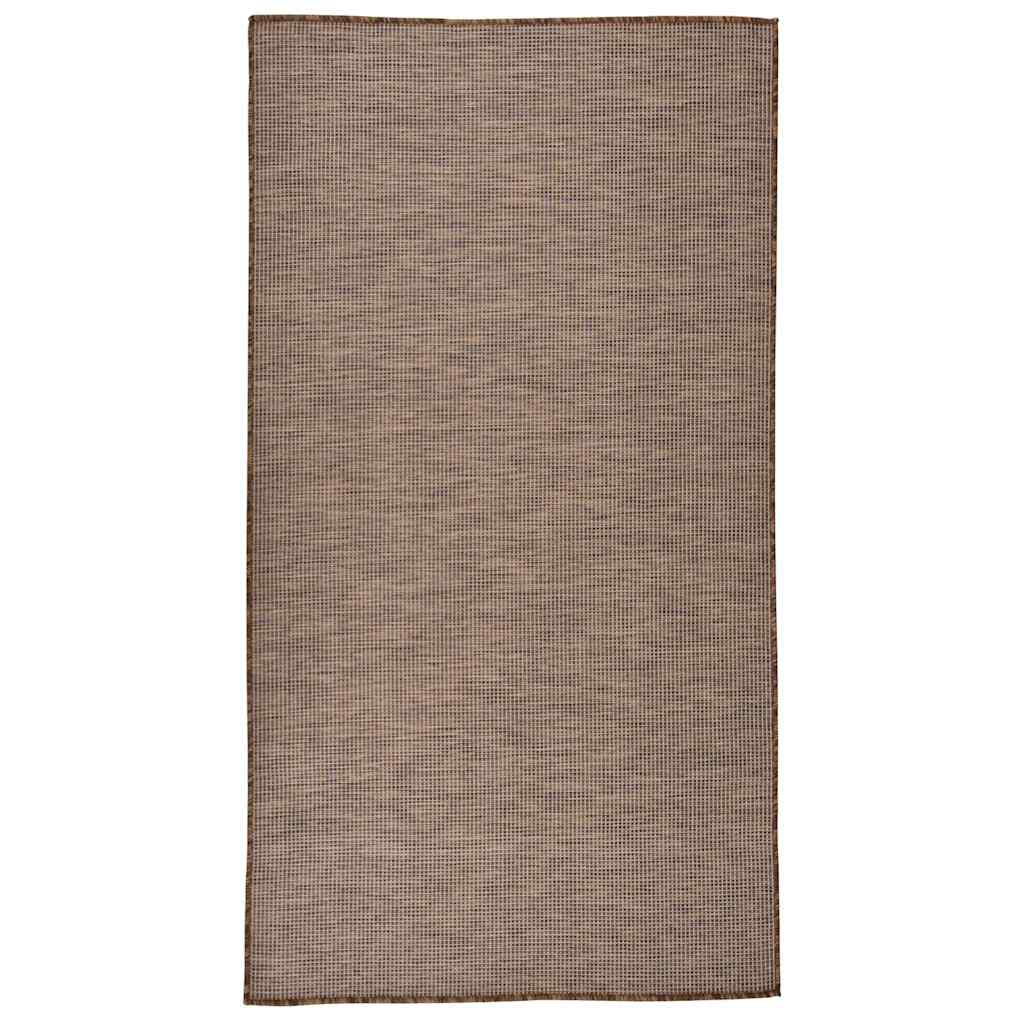 vidaXL Buitenkleed platgeweven 80x250 cm grijs