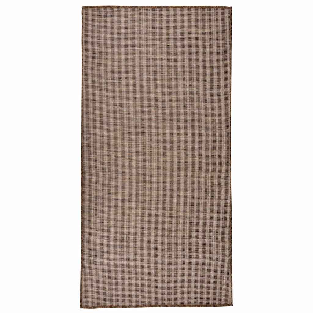 vidaXL Buitenkleed platgeweven 80x250 cm grijs