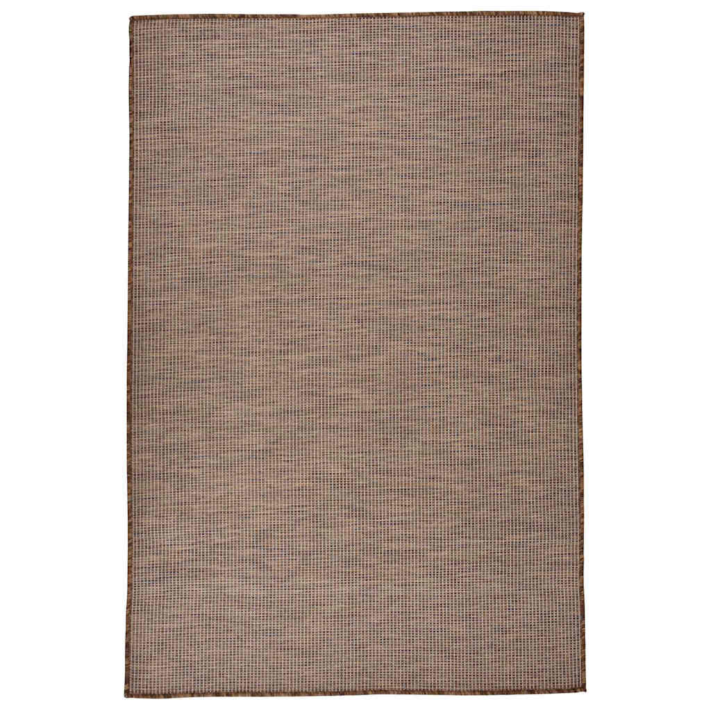 vidaXL Buitenkleed platgeweven 80x250 cm grijs