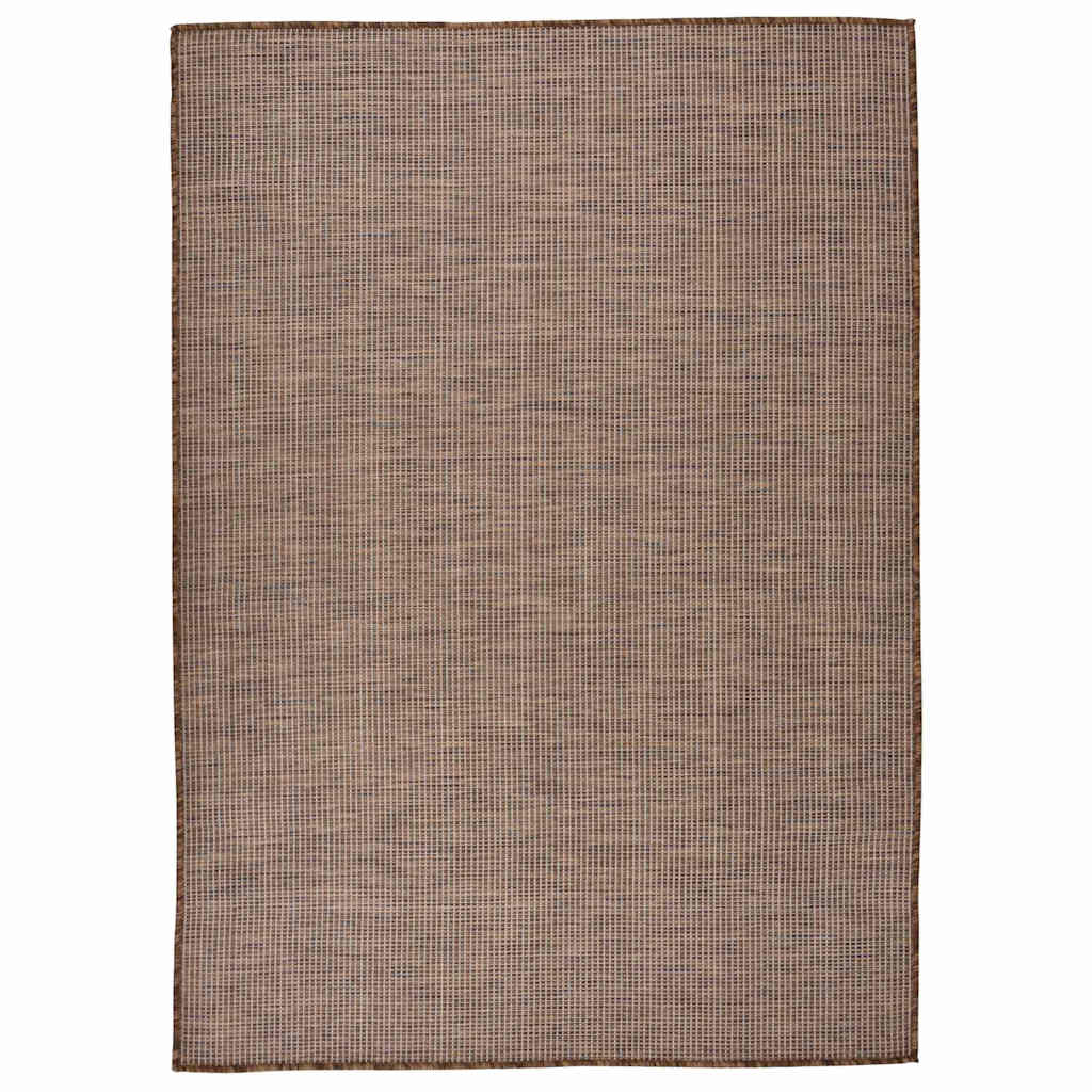 vidaXL Buitenkleed platgeweven 80x250 cm grijs