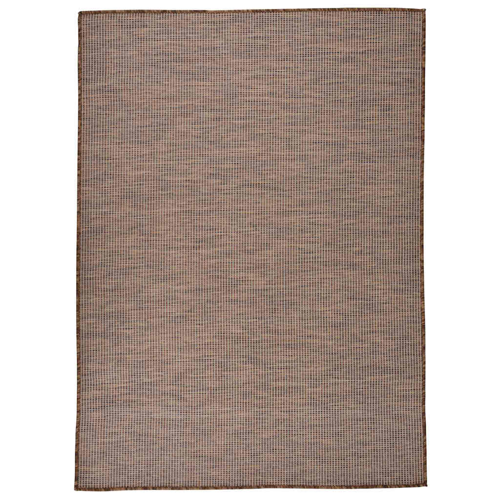 vidaXL Buitenkleed platgeweven 80x250 cm grijs
