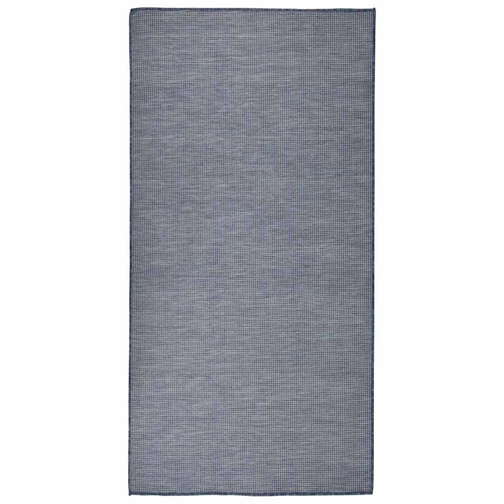 vidaXL Buitenkleed platgeweven 80x250 cm grijs
