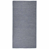 vidaXL Buitenkleed platgeweven 80x250 cm grijs