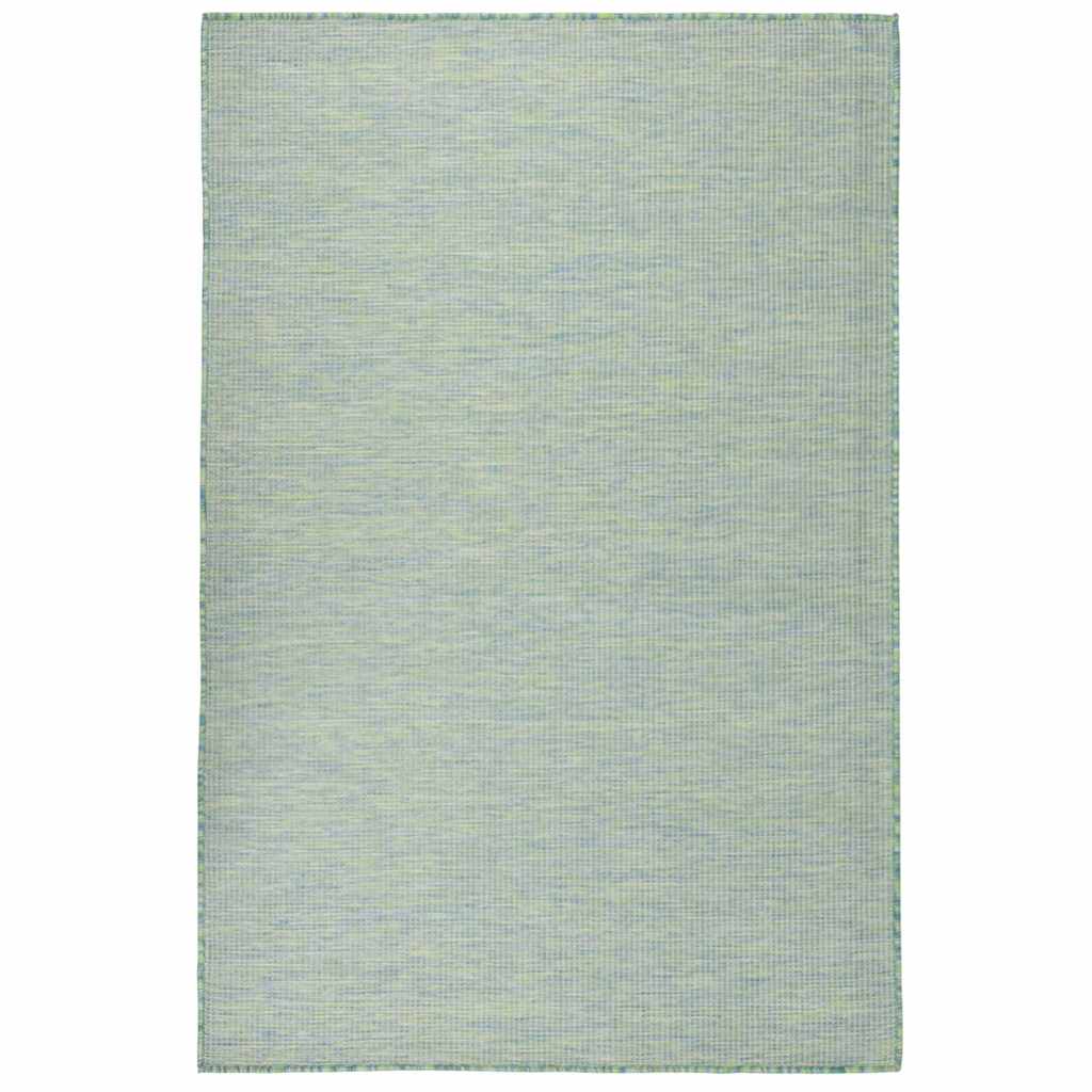 vidaXL Buitenkleed platgeweven 80x250 cm grijs