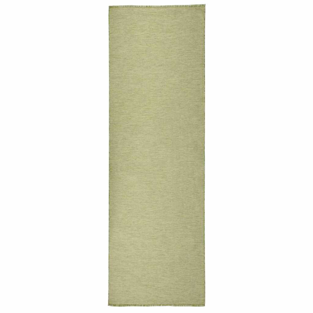 vidaXL Buitenkleed platgeweven 80x250 cm grijs
