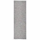 vidaXL Buitenkleed platgeweven 80x250 cm grijs