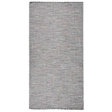 vidaXL Buitenkleed platgeweven 80x250 cm grijs