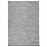 vidaXL Buitenkleed platgeweven 80x250 cm grijs