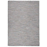 vidaXL Buitenkleed platgeweven 80x250 cm grijs
