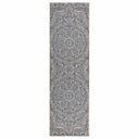 vidaXL Buitenkleed platgeweven 80x250 cm grijs