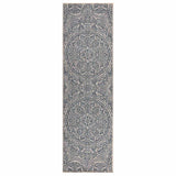vidaXL Buitenkleed platgeweven 80x250 cm grijs