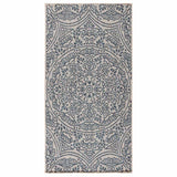 vidaXL Buitenkleed platgeweven 80x250 cm grijs
