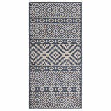 vidaXL Buitenkleed platgeweven 80x250 cm grijs