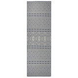 vidaXL Buitenkleed platgeweven 80x250 cm grijs
