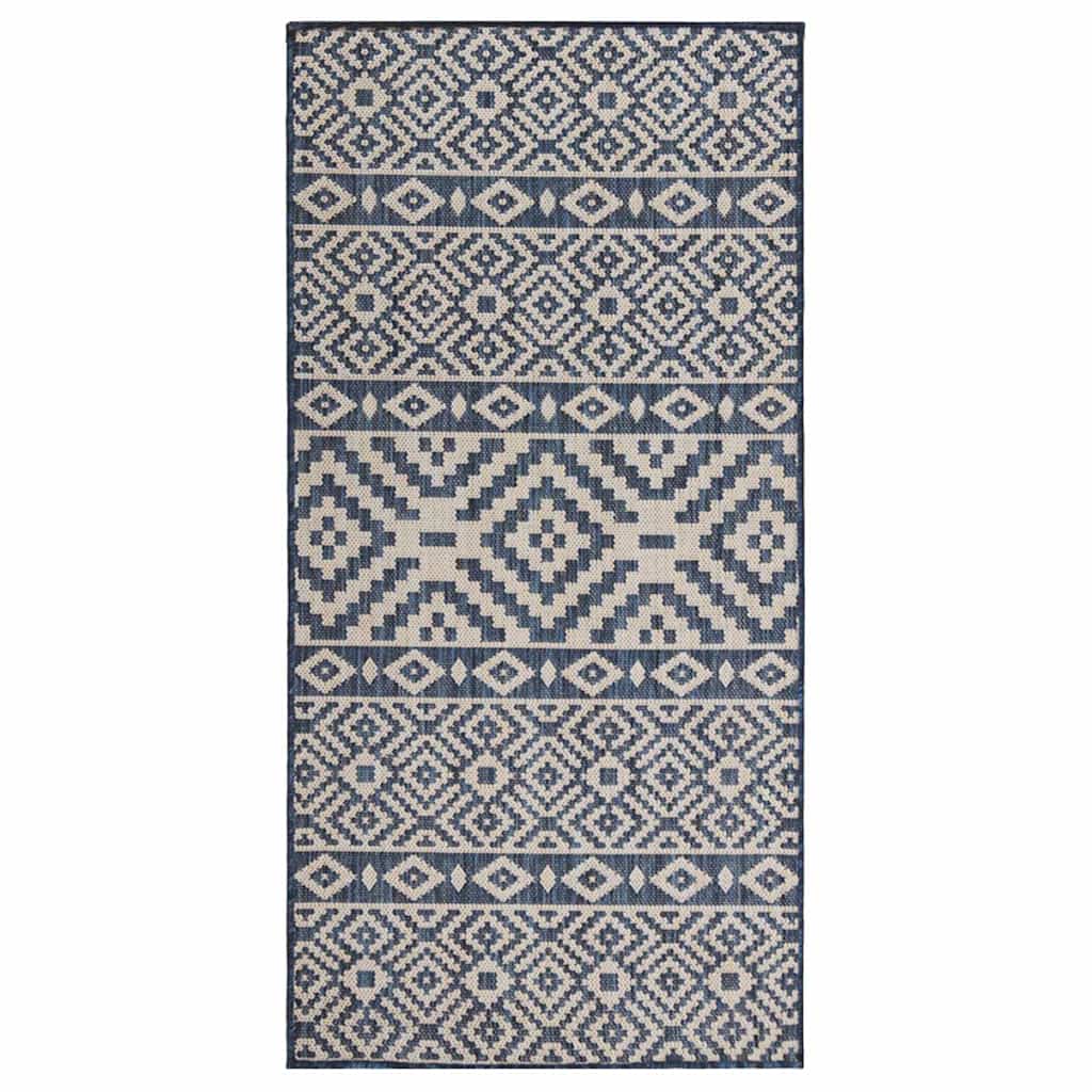 vidaXL Buitenkleed platgeweven 80x250 cm grijs
