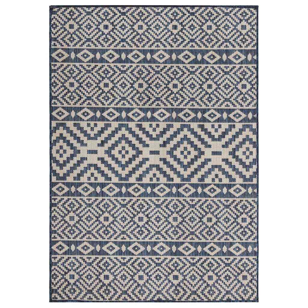 vidaXL Buitenkleed platgeweven 80x250 cm grijs