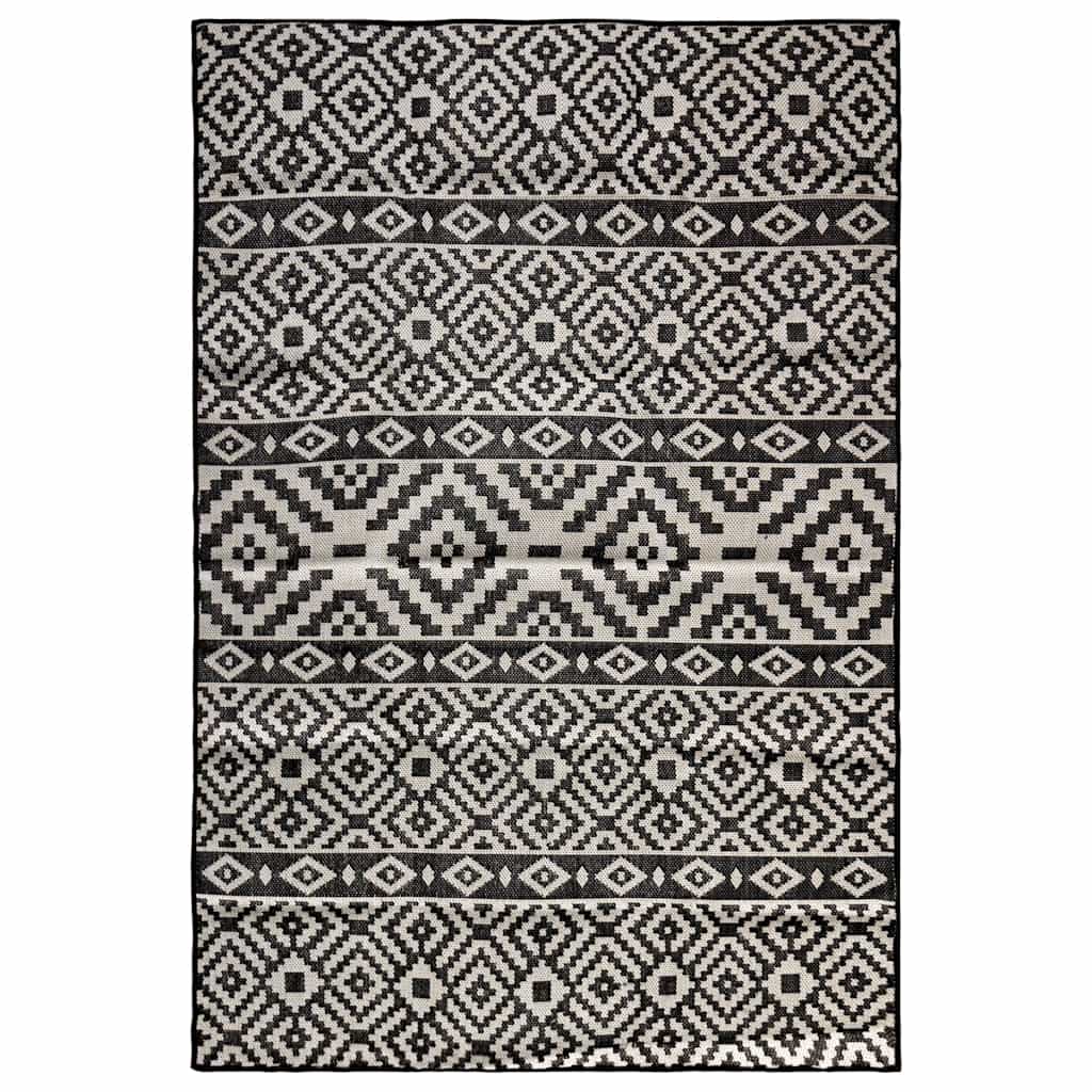vidaXL Buitenkleed platgeweven 80x250 cm grijs