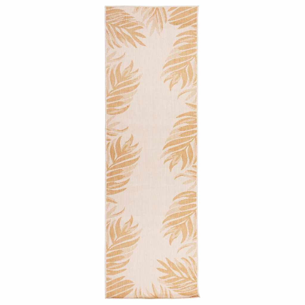 vidaXL Buitenkleed platgeweven 80x250 cm grijs