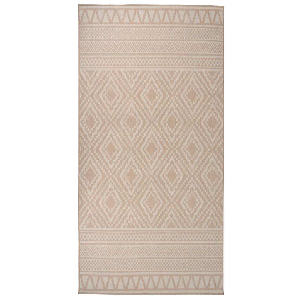 vidaXL Buitenkleed platgeweven 80x250 cm grijs