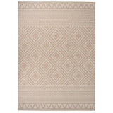 vidaXL Buitenkleed platgeweven 80x250 cm grijs