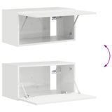 vidaXL Tv Wandkast Set Wandgemonteerd 4 pcs Wit Bewerkt hout