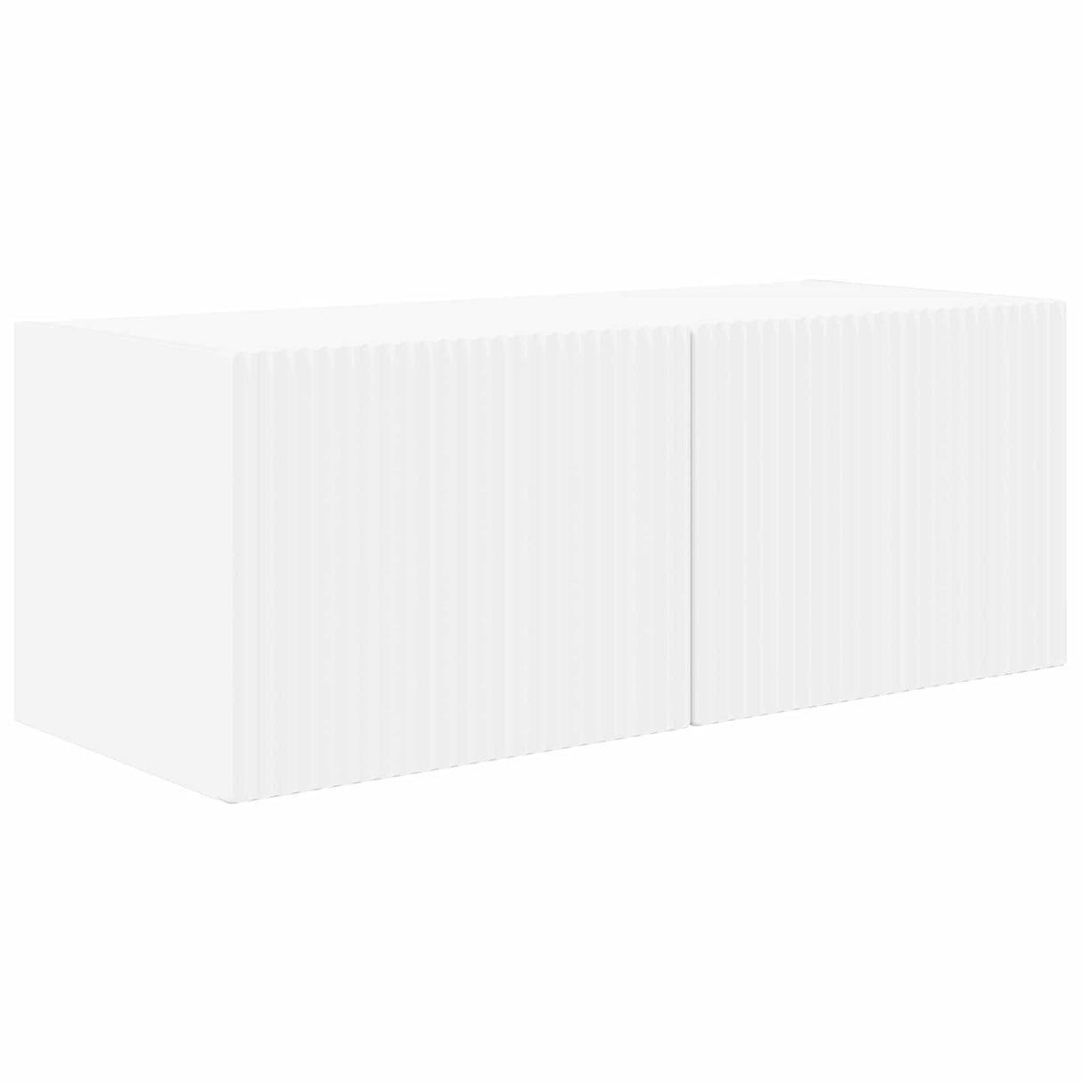 vidaXL TV Wall Cabinet Set Wall Mounted 4 pcs White Engineered Wood